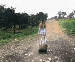 尔康|搞笑GIF: ?这一家三口真的有个性,也不怕掉下去了。