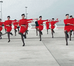 这位|长得都一样漂亮的空姐, 有点看不过来了