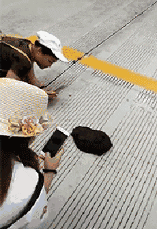 媳妇|搞笑GIF趣图：妹子，你干嘛，当着面也敢抢人家男朋友，你不知道对面姑娘很强悍吗