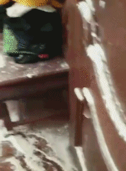 栗子|搞笑GIF趣图:哥们，我都准备膜拜你了，谁知道你是这样的！