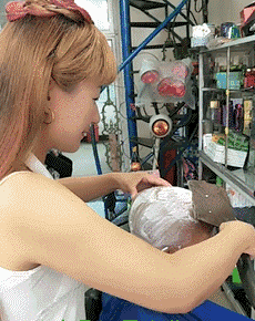 全套|搞笑GIF：演戏要全套，没球也得投