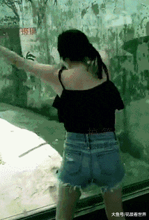 女孩子|搞笑GIF：当一个女孩子很长时间没有男朋友时