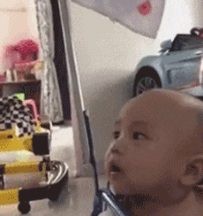 超人|搞笑GIF：吓坏宝宝了！这一定是亲妈