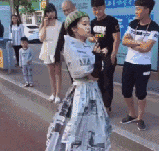 妹子|搞笑GIF趣图:这种做,家里也可以健身