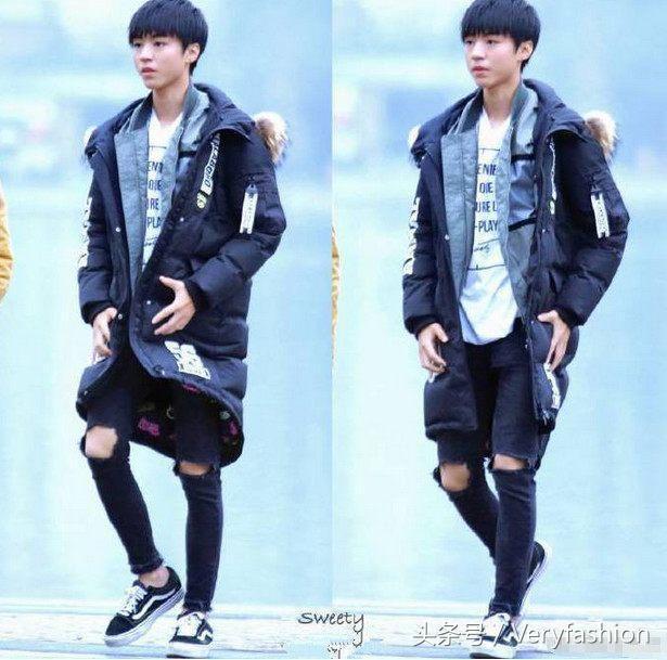 王俊|妈！别再帮我补裤子了！看王俊凯鹿晗这样穿才最fashion