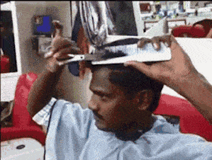 母女|以后可以自己在家理发了，不过不知道效果如何呢