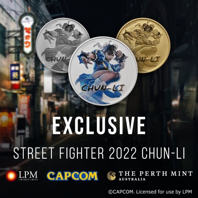 Capcom联合LPM推出街霸纪念币 金币售价过万元